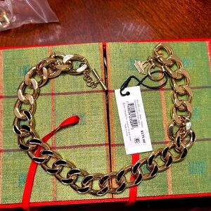 Rare Retired Black Brahmin Fairhaven Curb Chain Necklace